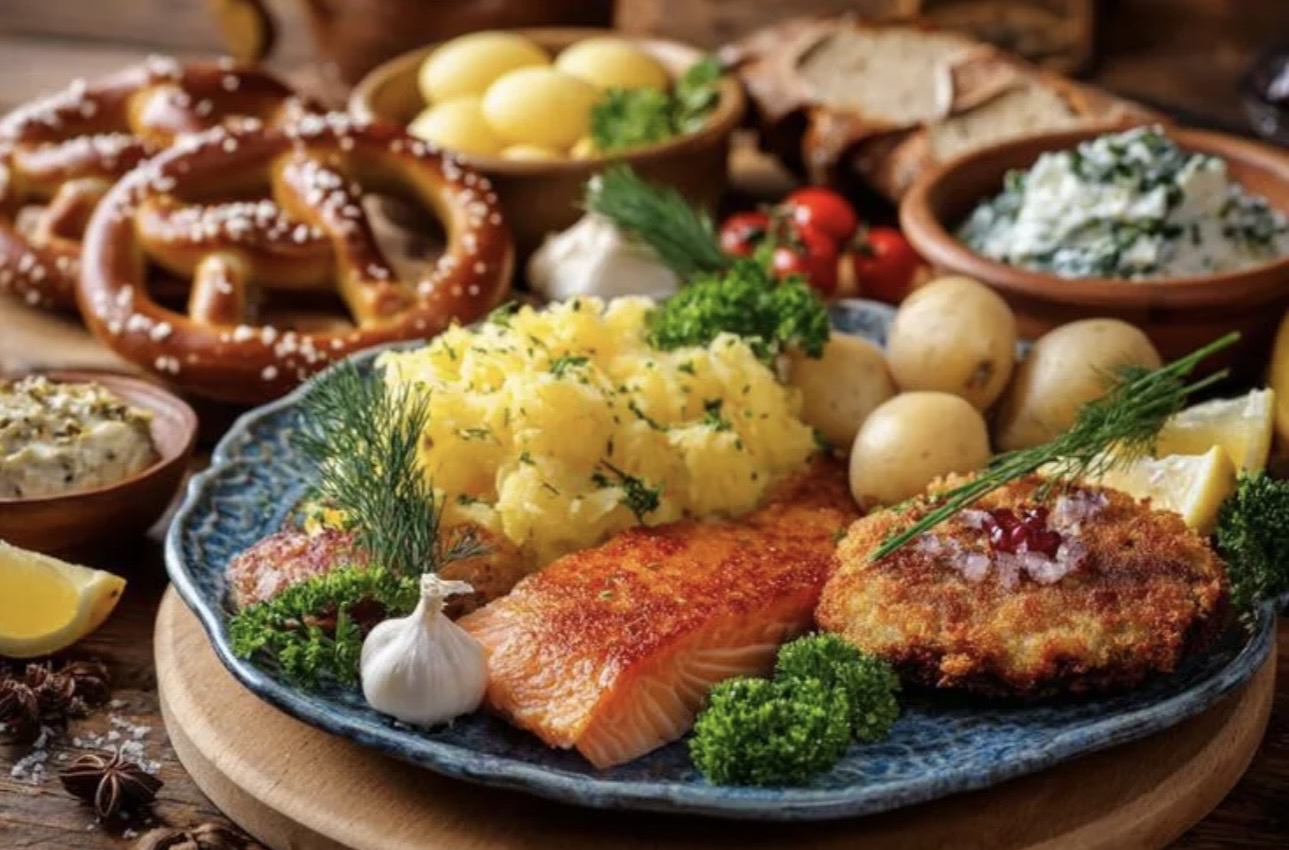 Österreichisches Frühstück mit Gebäck